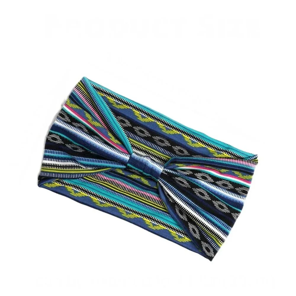 Bohemian Headband - Wide Print Headband – Fashionable Knot Tie Style